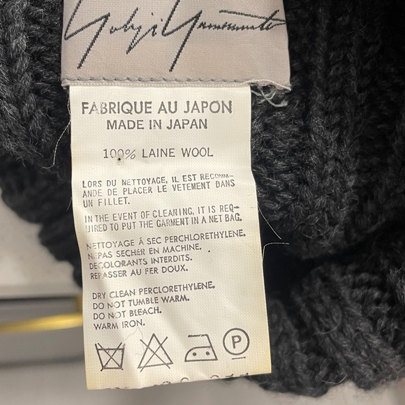 Vintage Yohji Yamamoto 98/99 Runway Ribbed Knitted Extra OverSized Cuff Sweater - Picture 9 of 16